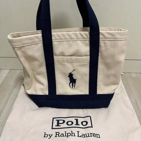 [BUNJANG] Polo Ralph Lauren Big Pony Canvas Eco Bag / 폴로 랄프로렌 빅포니 캔버스 에코백