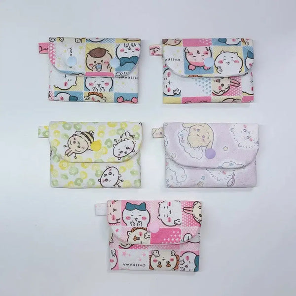 [BUNJANG] Chiikawa Quilting Mini Card Holder - Usagi, Kurimanju, Hachiware / 치이카와 먼작귀 퀄팅 미니 카드지갑 우사기 쿠리만쥬 하치와레