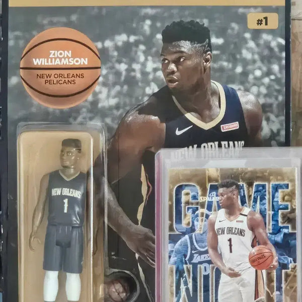 [BUNJANG] Zion Williamson Figure + Trading Card Set / 자이온 윌리엄슨 피규어 + 트레이딩 카드