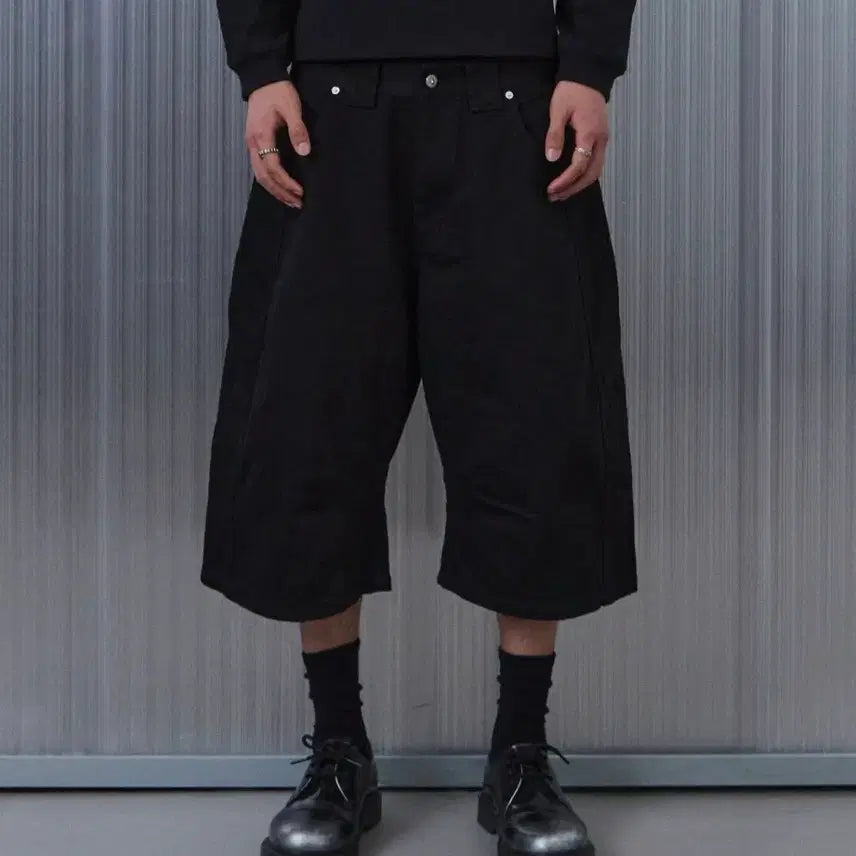 [BUNJANG] 9999 Archive Technical Curved Pants / [3]9999아카이브 테크니컬 커브드 팬츠