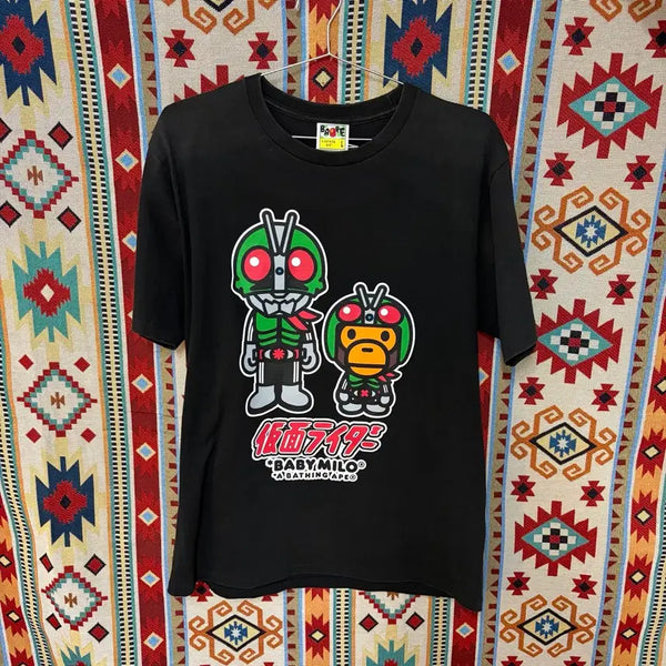 [BUNJANG] BAPE Kamen Rider Baby Milo Short Sleeve T-Shirt / 베이프 가면라이더 베이비 마일로 반팔티 L