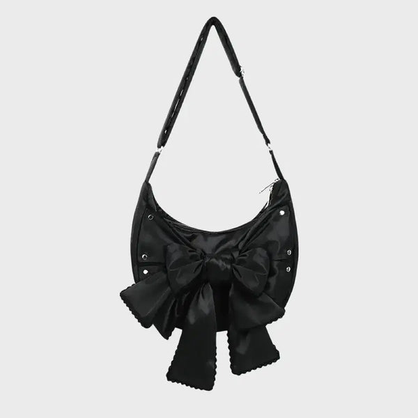 [BUNJANG] Thisougamakara Lace Ribbon Shoulder Bag / 이우가마카라스 레이스 리본 숄더백