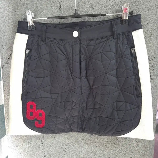 [BUNJANG] Pearly Gates Quilted Golf Skirt Black / 파리게이츠 퀼팅 골프 스커트 0 블랙