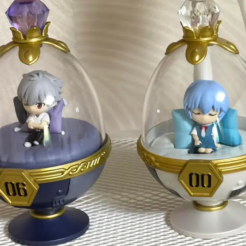[BUNJANG] Evangelion Kaworu & Rei Dreaming Poof Figure Bundle Set / 일괄) 에반게리온 카오루 레이 드리밍 팟 피규어
