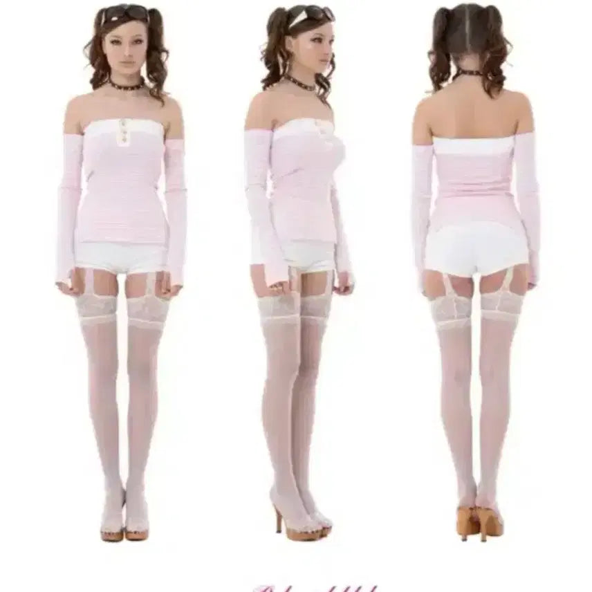 [BUNJANG] Babymetalclub Warmer Top Pink Babydoll Gyaru / 베이비메탈클럽 워머 탑 핑크 베이비돌 베메클 갸루