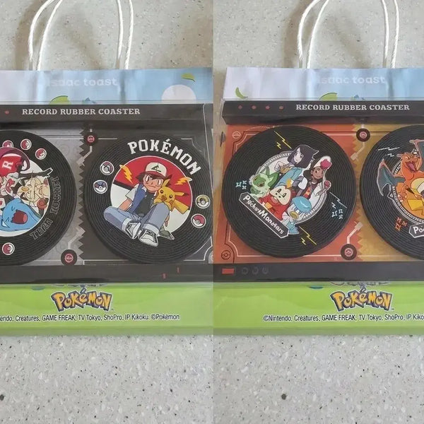 [BUNJANG] Pokemon Store "Record Lover" Coaster Set / 포켓몬 스토어 레코드 러버 코스터 세트