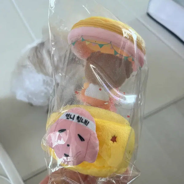 [BUNJANG] Mega Coffee X Maru is a Dog Binggeul Binggeul Maru Plush Keychain / 메가커피 X 마루는강쥐 빙글빙글 마루 인형 키링
