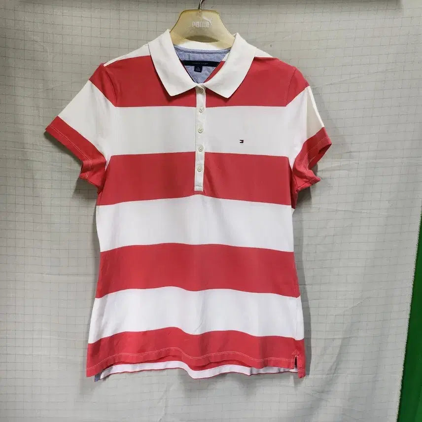 [BUNJANG] Tommy Hilfiger Striped Polo T-Shirt XL / 타미힐피거 카라티셔츠 (XL)