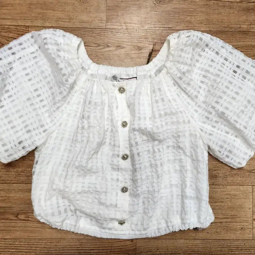 [BUNJANG] Juca Puff Sleeve Blouse - White / 주카퍼프소매블라우스 화이트