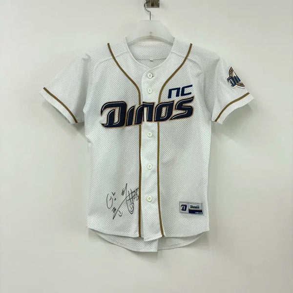 [BUNJANG] NC Dinos Na Sung-bum Signed Home Baseball Jersey (Size S) / NC다이노스 나성범 마킹 선수 싸인 홈 유니폼
