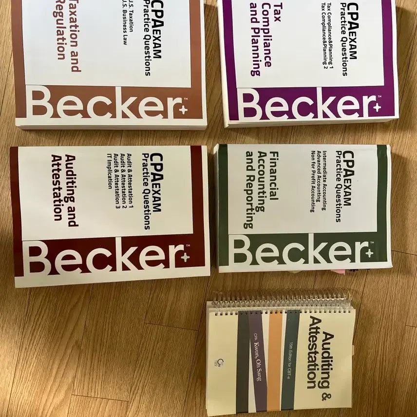[BUNJANG] Becker CPA Review Materials Bundle / AICPA 베커 및 부교재 팝니다.