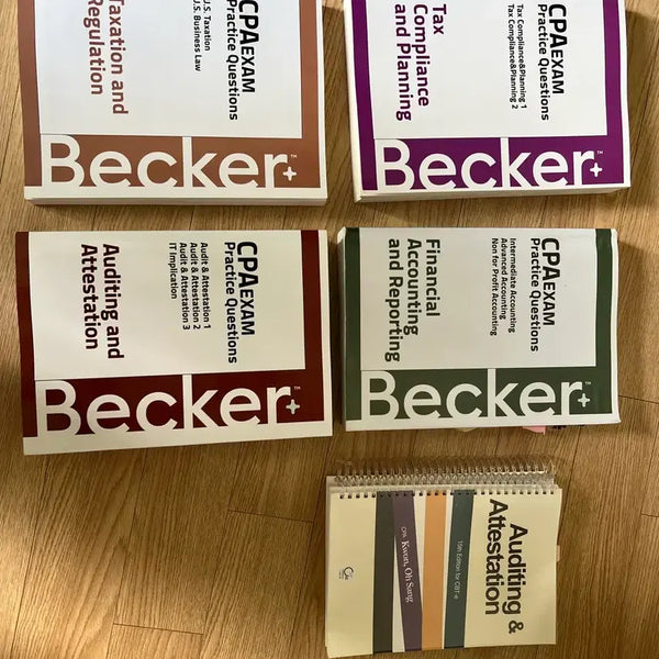 [BUNJANG] Becker CPA Review Materials Bundle / AICPA 베커 및 부교재 팝니다.