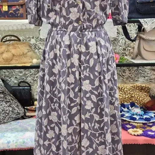 [BUNJANG] JUNEFUM 100% Cotton Long Dress / JUNEFUM 고급 면100% 롱원피스(55~66)