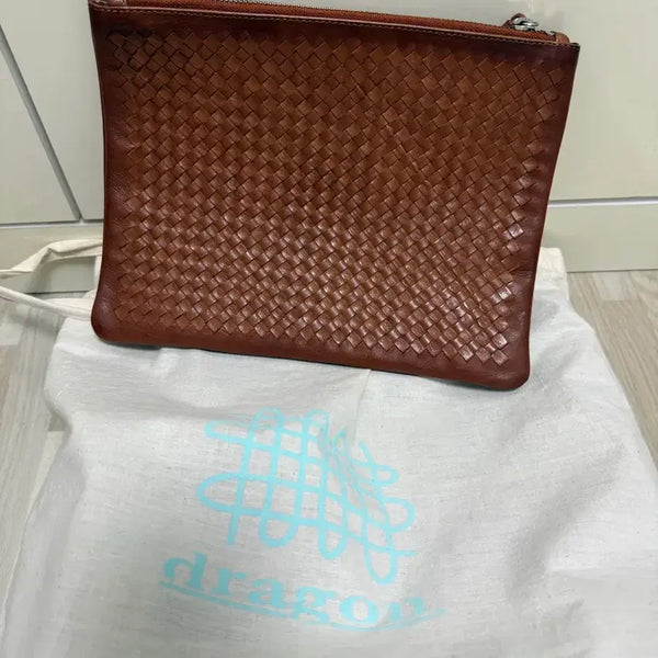 [BUNJANG] Dragon Diffusion Leather Clutch Bag / 드래곤 디퓨전 가죽 클러치 탄