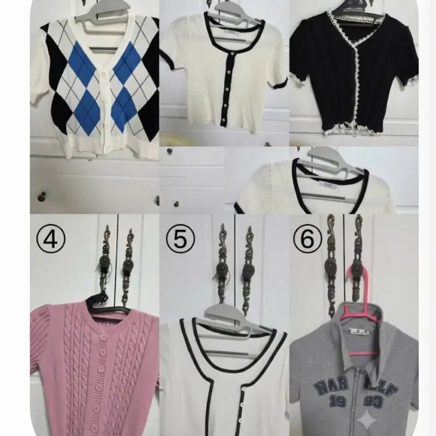 [BUNJANG] Women's Summer Knit T-Shirt - Size 55 / 여름니트티 55사이즈