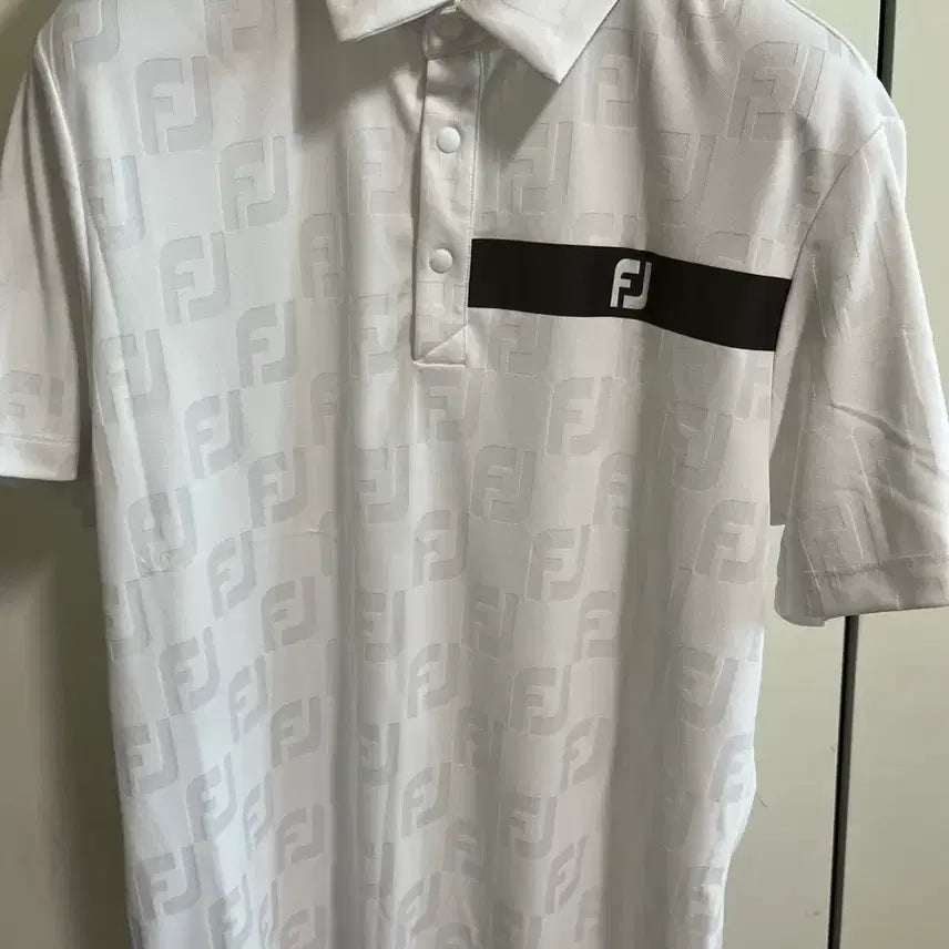 [BUNJANG] Footjoy Golf Wear Short Sleeve Polo Shirt White / 풋조이 골프웨어 반팔 카라티 화이트