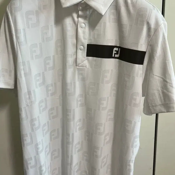 [BUNJANG] Footjoy Golf Wear Short Sleeve Polo Shirt White / 풋조이 골프웨어 반팔 카라티 화이트