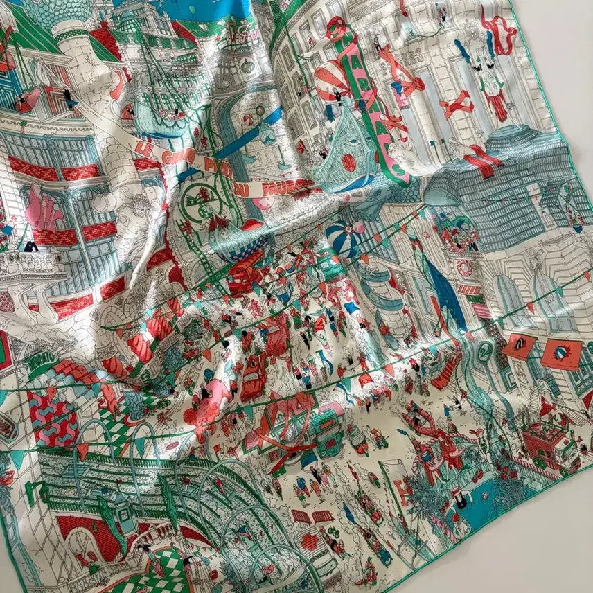 [BUNJANG] Hermès 120 Silk Scarf / 까레 120 실크 스카프