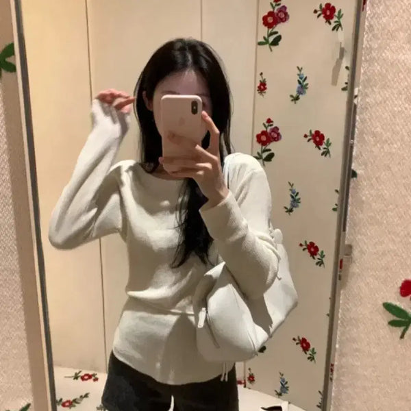 [BUNJANG] Lazy Society Cotton Wrap Knit / 레이지샵 nezz cotton wrap knit