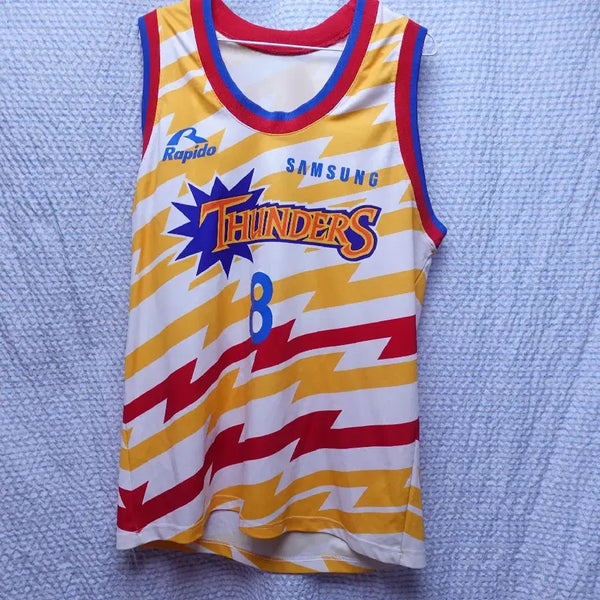 [BUNJANG] Samsung Thunders Kim Taek-hoon 1998-99 KBL Basketball Jersey / 삼성썬더스유니폼 98-99년 김택훈/KBL//7226