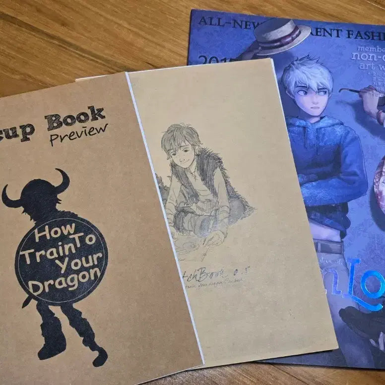 [BUNJANG] Disney DreamWorks Lookbook & Drawing Book / 디즈니드림웍스 룩북 팬북, 드길 낙서북