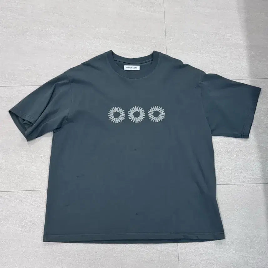 [BUNJANG] 999 Humanity EVD Short Sleeve T-Shirt Khaki / 999휴머니티 evd 반팔 카키