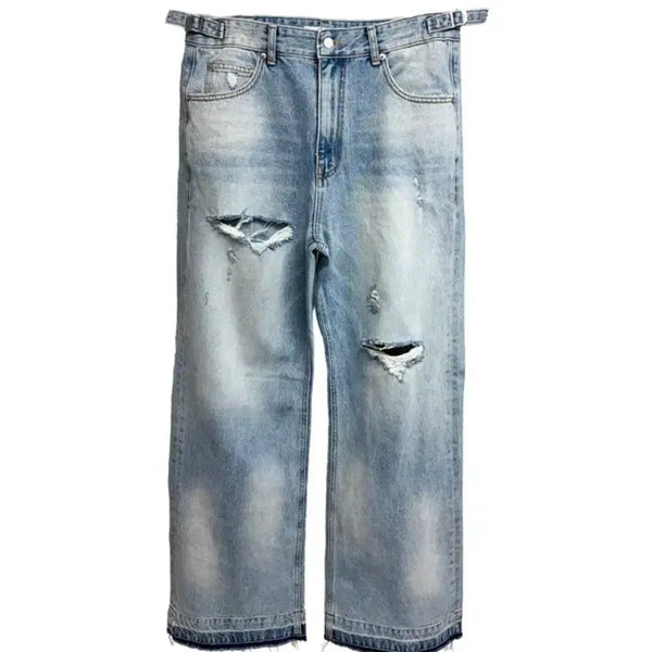 [BUNJANG] Nonnode Bleach Denim Light Blue / [1 2 3] 논노드 블리치 데님 라이트 블루