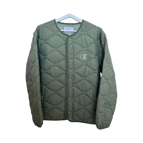 [BUNJANG] Champion Snap Jacket Quilted (C8-U608/Khaki) / 챔피온 스냅 자켓 깔깔이(C8-U608/카키)