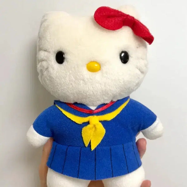 [BUNJANG] 1994 Sanrio Classic Kitty Sailor Uniform Doll Standable / 산리오 고전 키티 인형 자립 교복 인형 세일러복 세라복