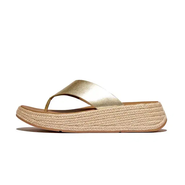 [BUNJANG] Fitflop Espadrille Flip-Flop Sandals Gold / 핏플랍 에스파듀 쪼리 슬리퍼 골드 235 새제품