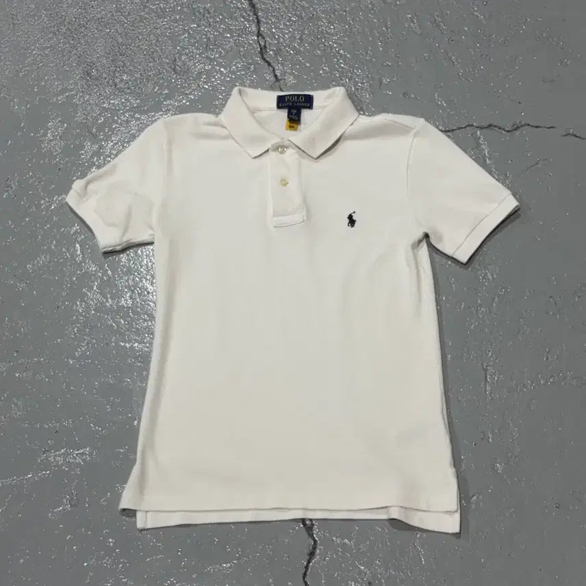 [BUNJANG] Polo Ralph Lauren White PK Short Sleeve Polo Shirt Size S / 폴로 랄프로렌(PoloRalphLauren) 화이트 pk 셔츠 반팔 카라티