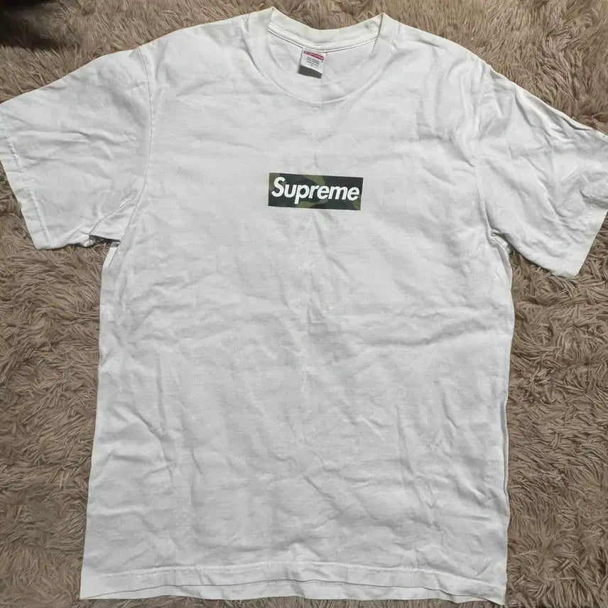 [BUNJANG] Supreme Camo Box Logo T-Shirt / 슈프림 카모 박스로고 티셔츠