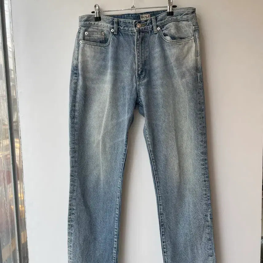 [BUNJANG] MOD9 Vintage Washed Denim Pants (33) / MOD9 빈티지 워싱 데님 팬츠 33
