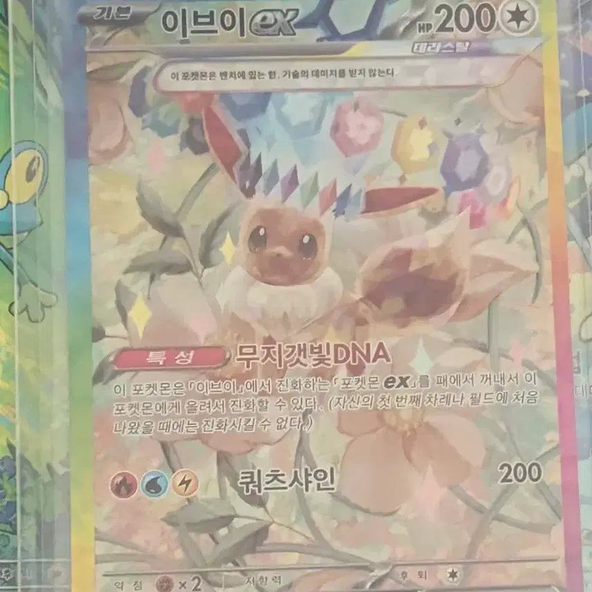 [BUNJANG] Pokemon Card Eevee EX 223/187 SAR / 이브이 EX 223/187 SAR