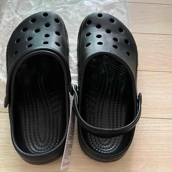 [BUNJANG] ComfortFit Black Sandals (Crocs Style) - Size 240 (Recommended for 230) / 컴포트핏  샌달 블랙 240 (230추천) 크록스스타일
