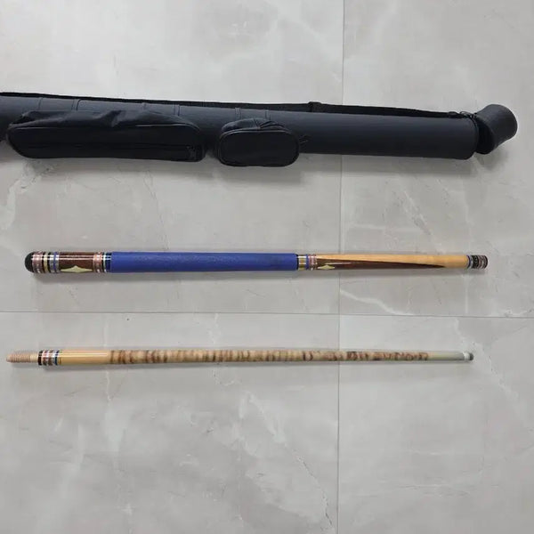 [BUNJANG] Hanbat Billiard Cue 44B with Modified Shaft, Wood Joint, and Case / 당구 개인큐 한밭큐대 44B 상대특이개조 목조인트 개인큐가방