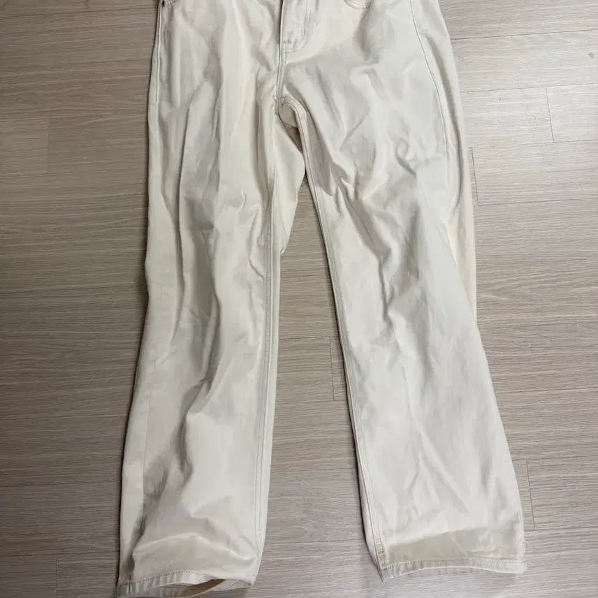 [BUNJANG] Musinsa Standard Straight Denim Pants Cream 32 / 무신사 스탠다드 스트레이트 데님 팬츠 크림 32