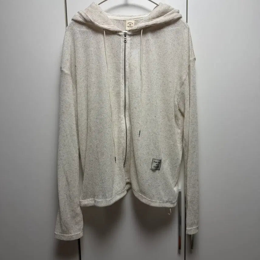 [BUNJANG] Depound Scasi Knit Hood Zip-Up Oatmeal / 새상품 :) 드파운드 스카시 니트 후드 집업 오트밀