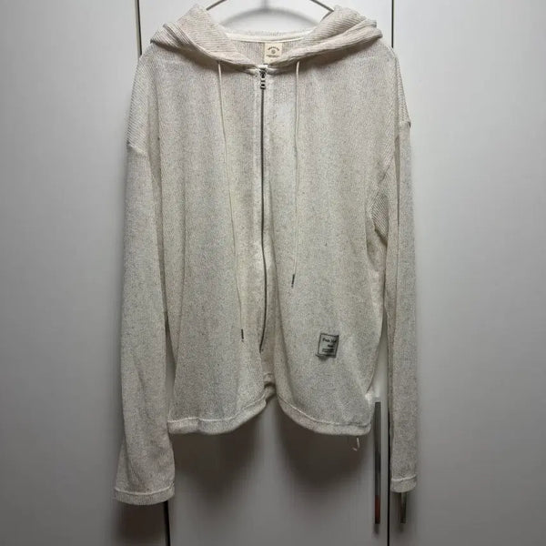 [BUNJANG] Depound Scasi Knit Hood Zip-Up Oatmeal / 새상품 :) 드파운드 스카시 니트 후드 집업 오트밀