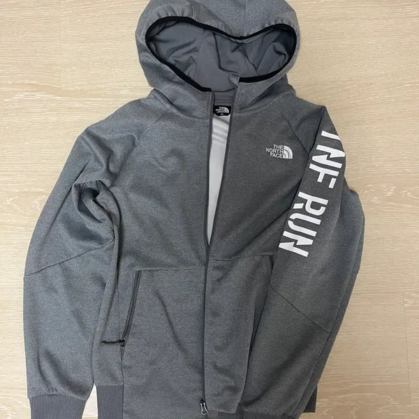 [BUNJANG] The North Face Gray Hooded Zip-Up Jacket Kids Size 160 / 노스페이스 후드집업 회색