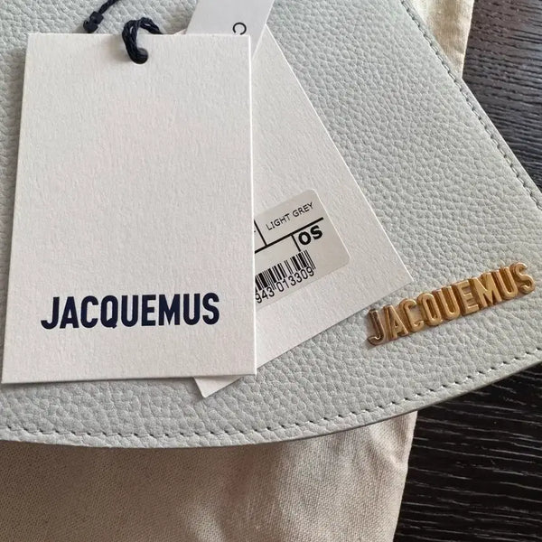 [BUNJANG] Jacquemus La Vague Leather Shoulder Bag (Light Grey) / 자크뮈스 숄더백 가방