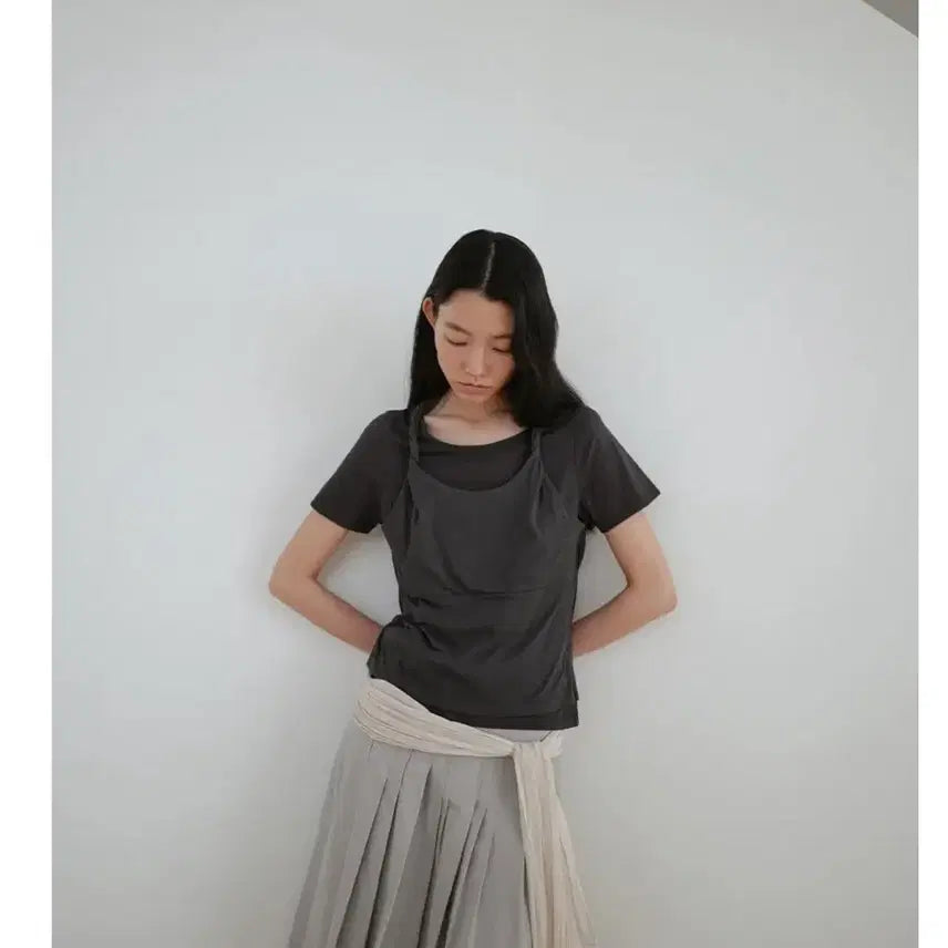 [BUNJANG] Lowtide Layered T-shirt / 로우타이드 레이어드 티셔츠