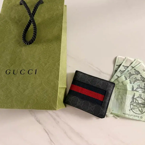 [BUNJANG] Gucci Supreme Web Canvas Bi-fold Wallet / 구찌 수프림 웹 캔버스 반지갑 판매