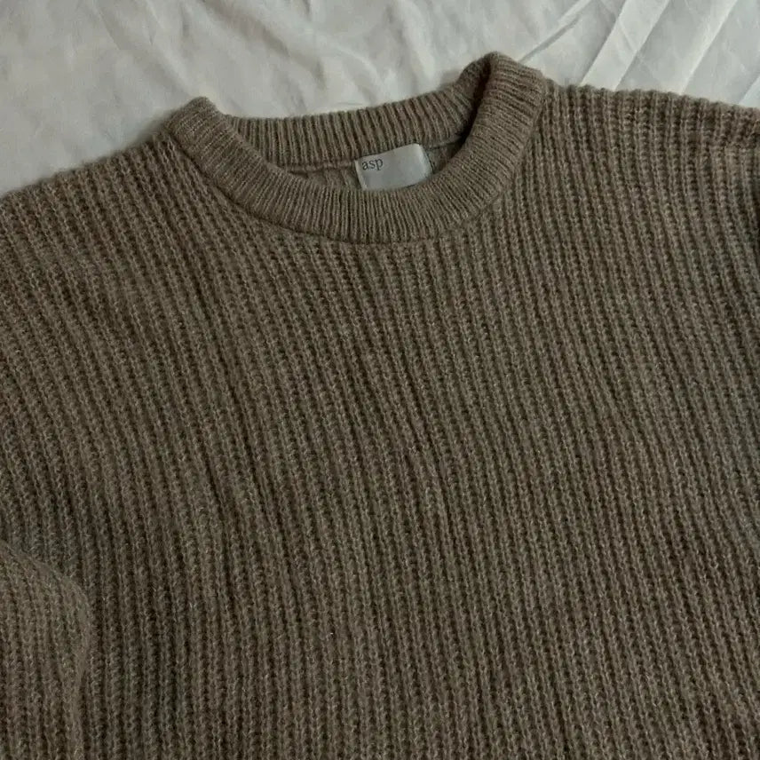 [BUNJANG] ASSP Alpaca Knit Beige L / 애습 알파카 니트 베이지 L