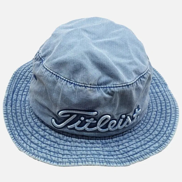 [BUNJANG] Titleist Light Blue Denim Sun Hat N7886 / 타이틀리스트 라이트 블루 데님 썬햇 N7886