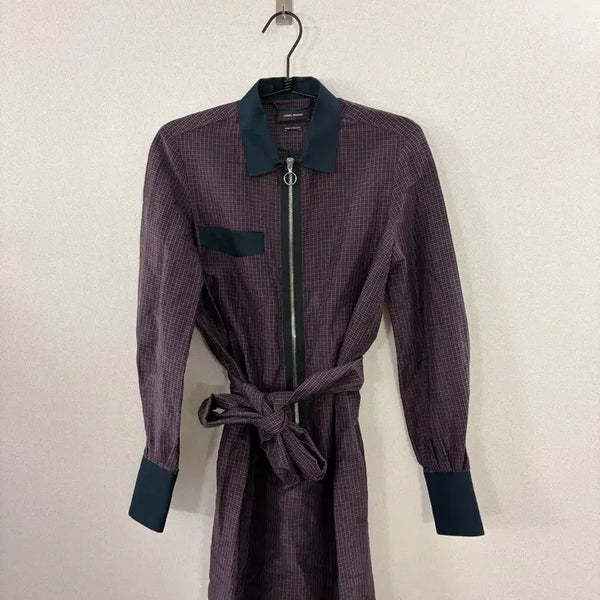 [BUNJANG] Isabel Marant Checked Shirt Dress Size 34 / 이자벨마랑 (ISABEL MARANT) 체크 셔츠 원피스 34