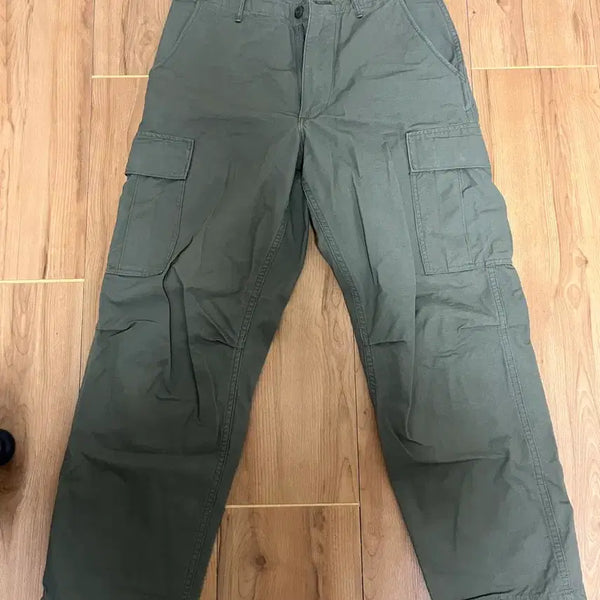 [BUNJANG] OrSlow 6-Pocket Cargo Pants Vintage Fit Khaki / 오어슬로우 6포켓 카고팬츠 빈티지핏 (1)