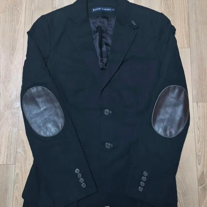 [BUNJANG] Polo Ralph Lauren Leather Patch Jacket / 폴로 랄프로렌 가죽패치 자켓(55-66)
