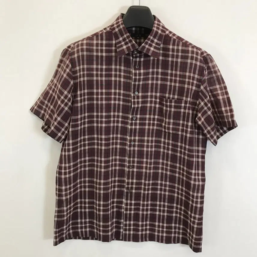 [BUNJANG] DAKS Linen Blend Short Sleeve Shirt 110 / 닥스 DAKS 모시혼방 반팔셔츠 [110]