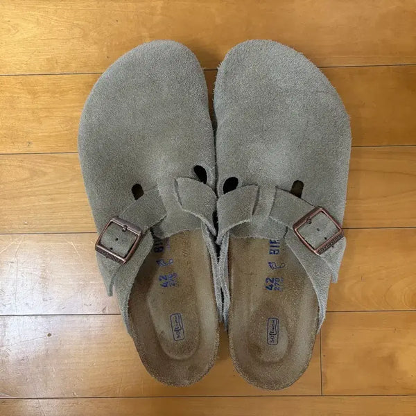 [BUNJANG] Birkenstock Boston Taupe Regular Soft Footbed Size 270 (EU42) / 버켄스탁 보스턴 타우페 270 레귤러 소프트 풋베드(eu42)